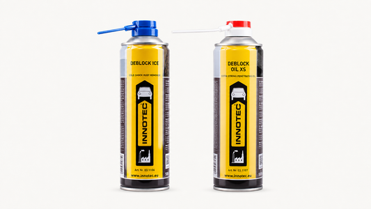 Innotec Deblock Ice und Deblock Oil XS – Rostlöser im Vergleich