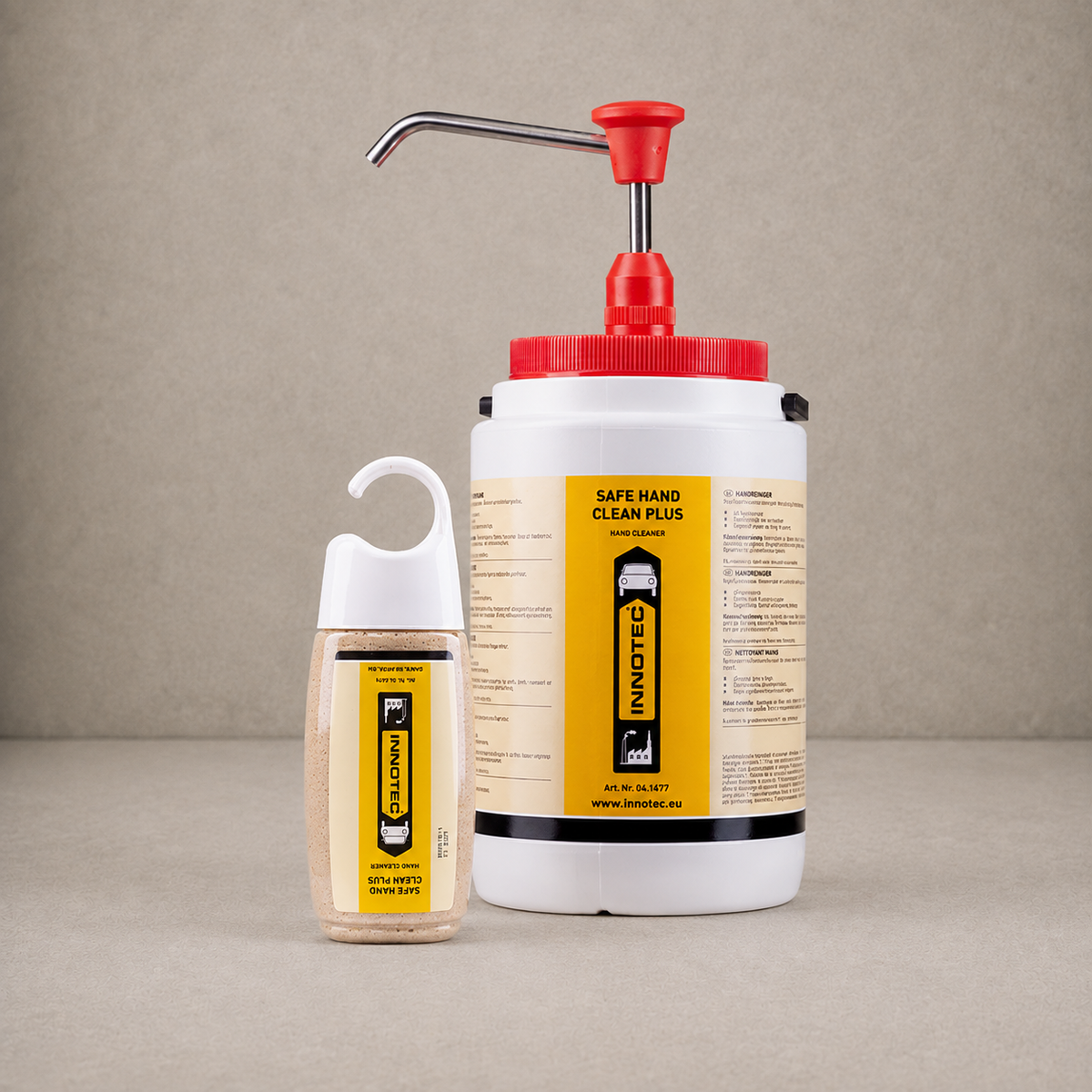 Innotec Safe Hand Clean Plus NEW – 2 Teile · Set, inkl. Spender – Artikelnummer 1080-35