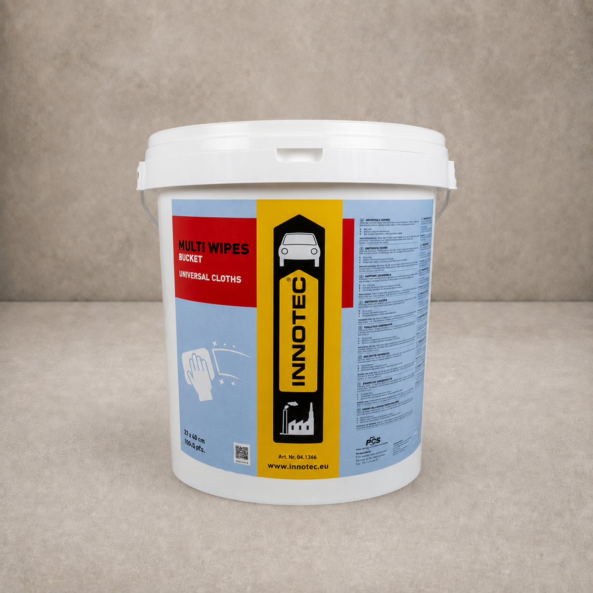 Innotec Multi Wipes Project – 400 Stück, 30 cm x 40 cm, Bucket – Artikelnummer 1092-10