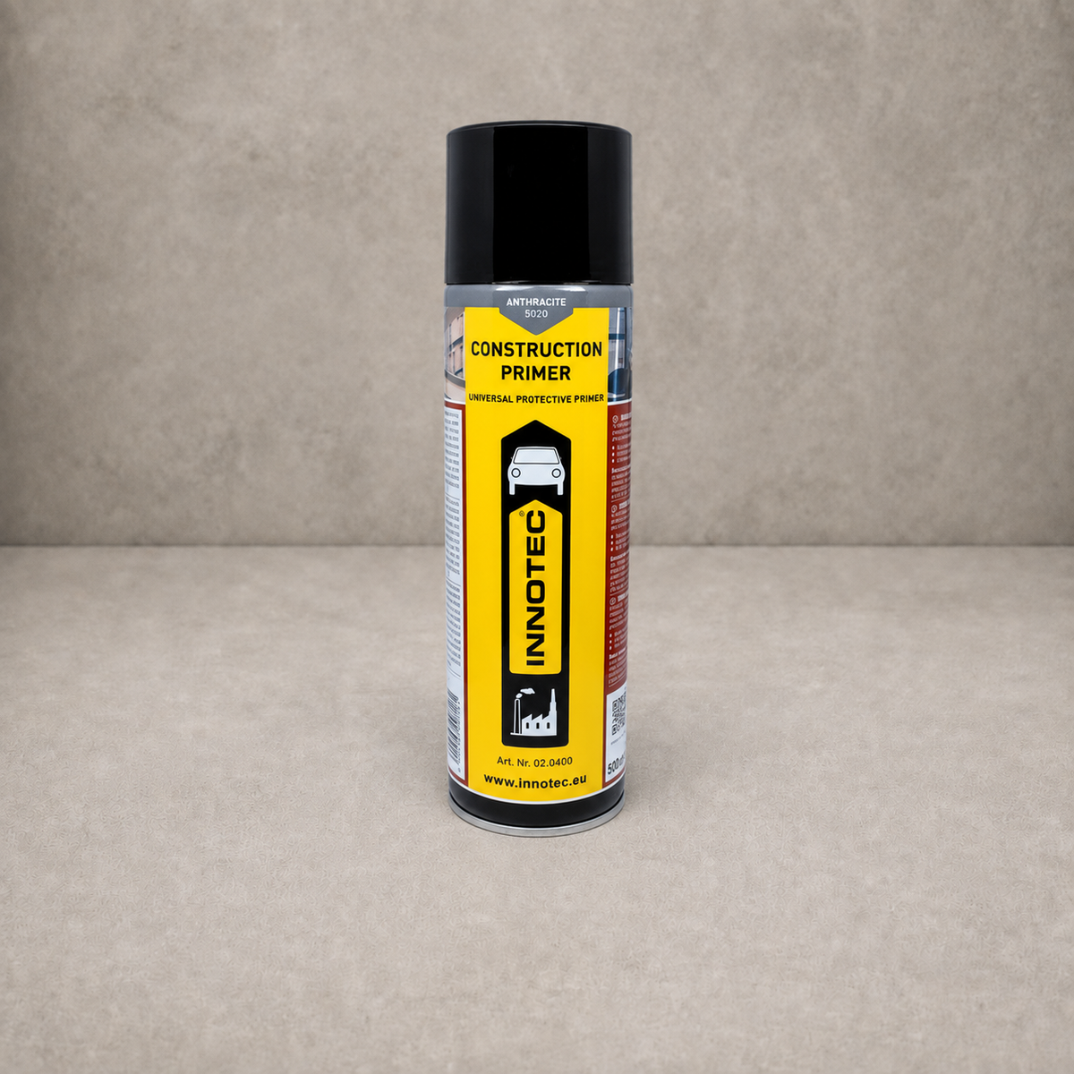Innotec Construction Primer – 500 ml · Aerosol, Anthrazit, Standard – Artikelnummer 1301-3