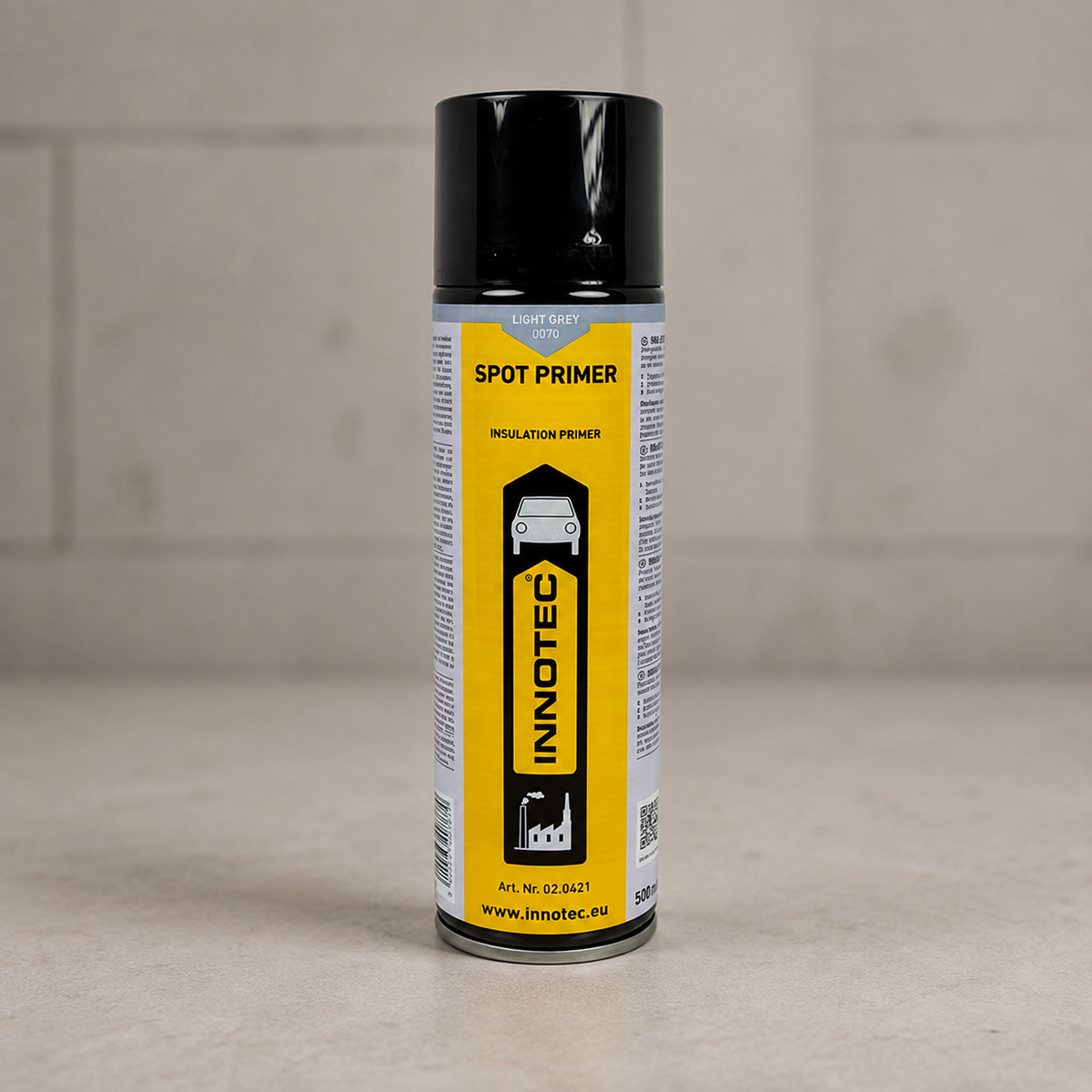 Innotec Spot Primer – 500 ml · Aerosol, Hellgrau – Artikelnummer 1303