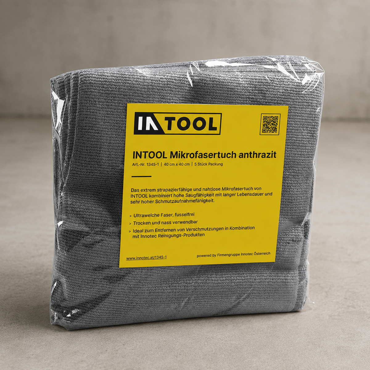 Innotec INTOOL Mikrofasertuch anthrazit – Artikelnummer 1345-1