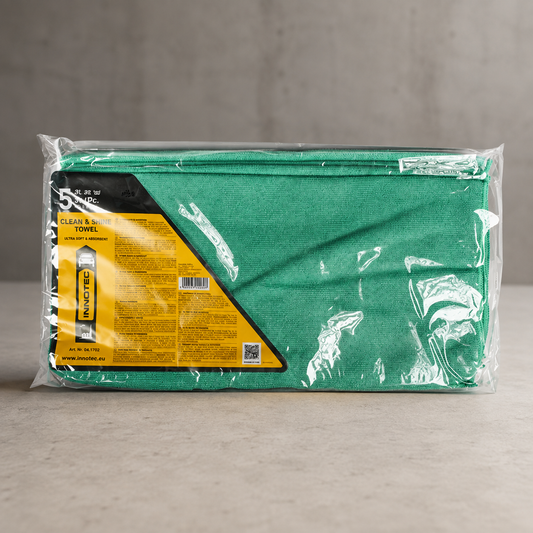 Innotec Clean & Shine Towel – 5 Stück · Packung, Grün – Artikelnummer 1348