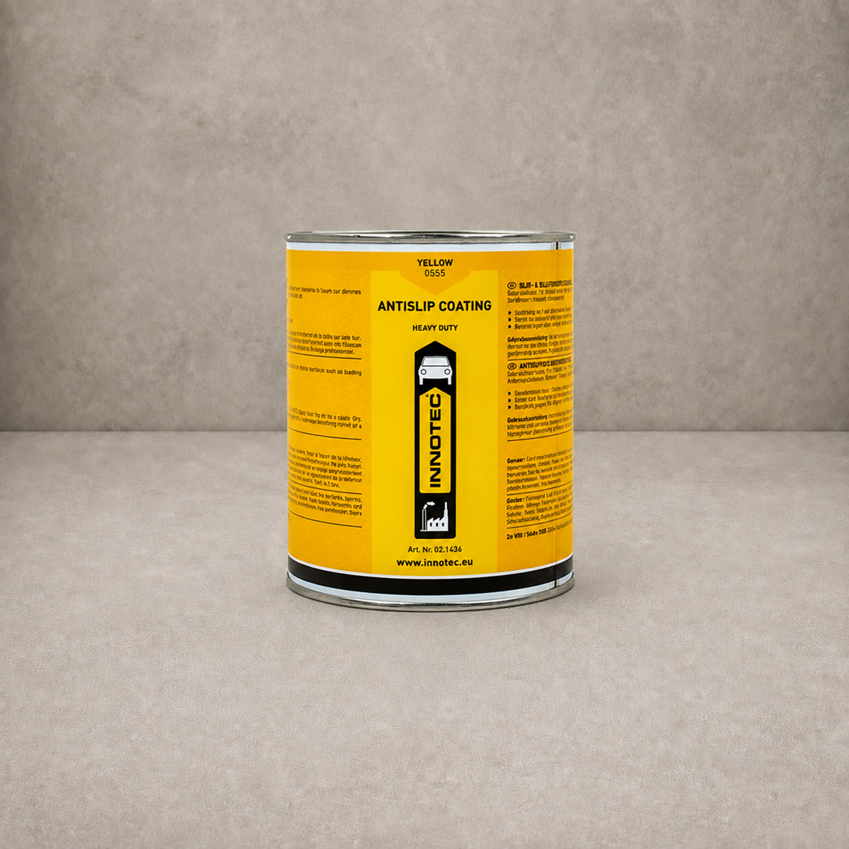 Innotec Antislip Coating – 1 Liter · Dose, Gelb, entspr. RAL 1023 – Artikelnummer 1367-1