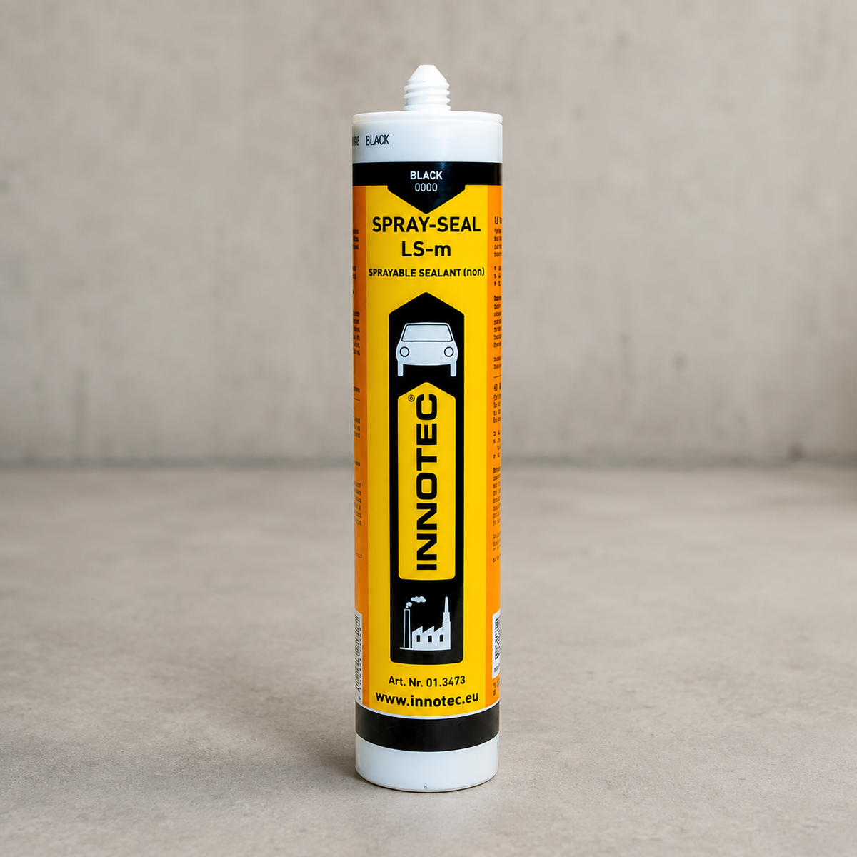 Innotec Spray-Seal LS-m – 290 ml · Kartusche, Schwarz, Standard – Artikelnummer 1397-1