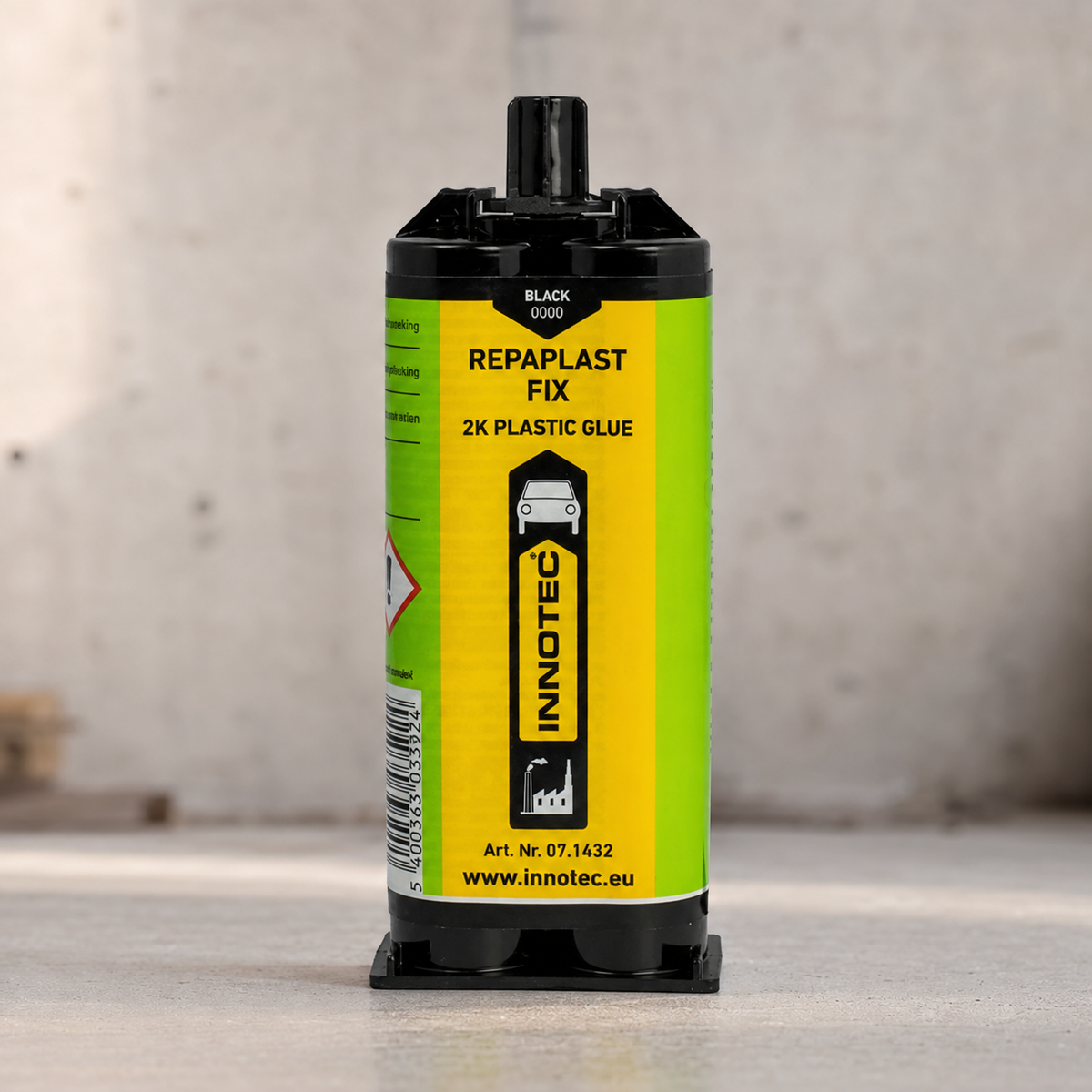 Innotec Repaplast Fix – 50 ml · Doppelkartusche, Schwarz – Artikelnummer 1531-01
