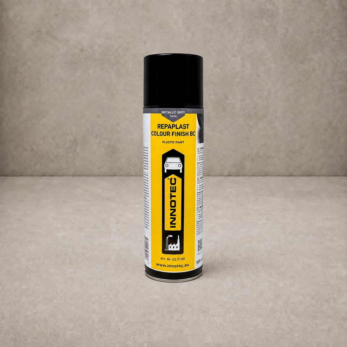 Innotec Repaplast Colour Finish Better Care – 500 ml · Aerosol, Grau, Metallic – Artikelnummer 1576-1