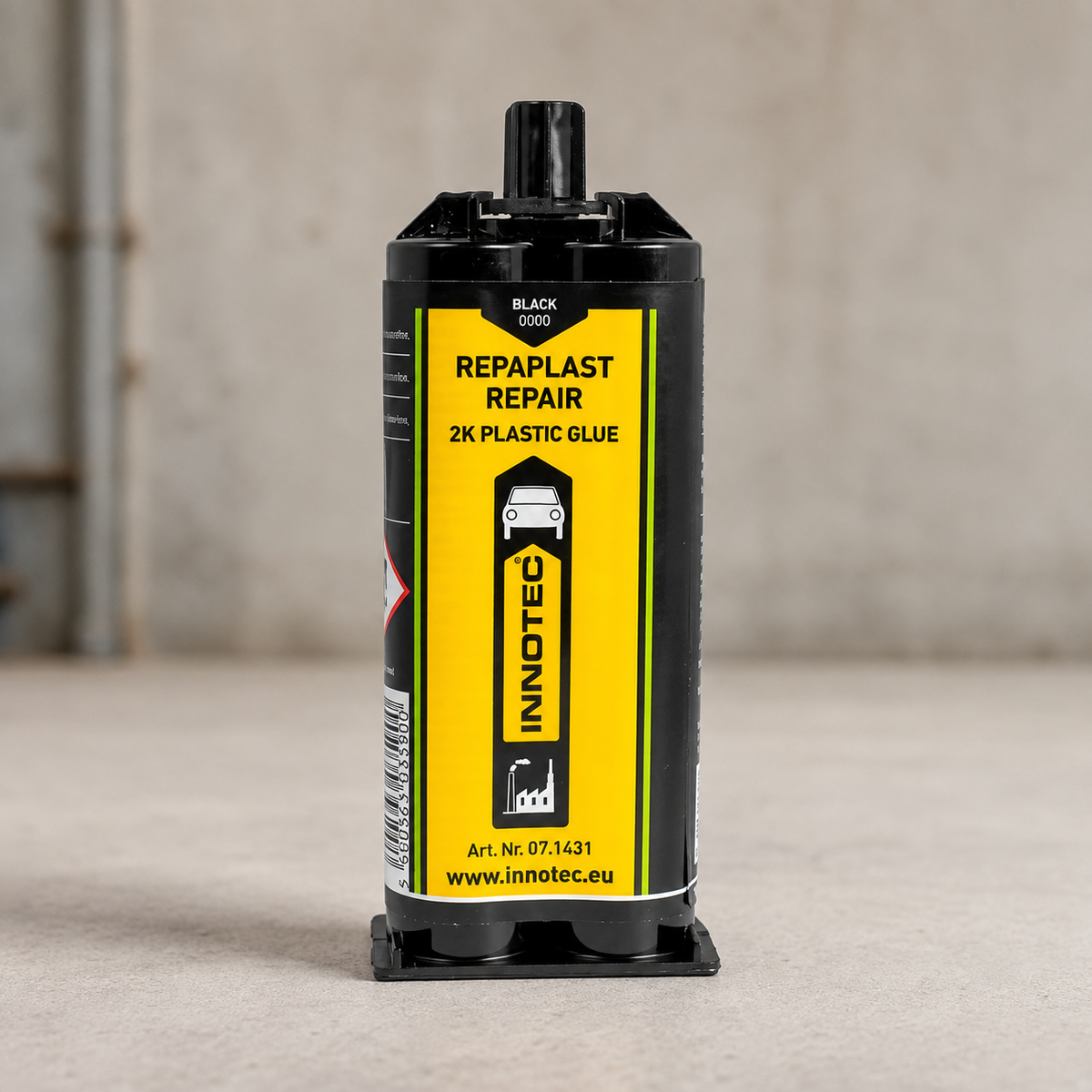 Innotec Repaplast Repair – 50 ml · Doppelkartusche, Schwarz – Artikelnummer 1590-01