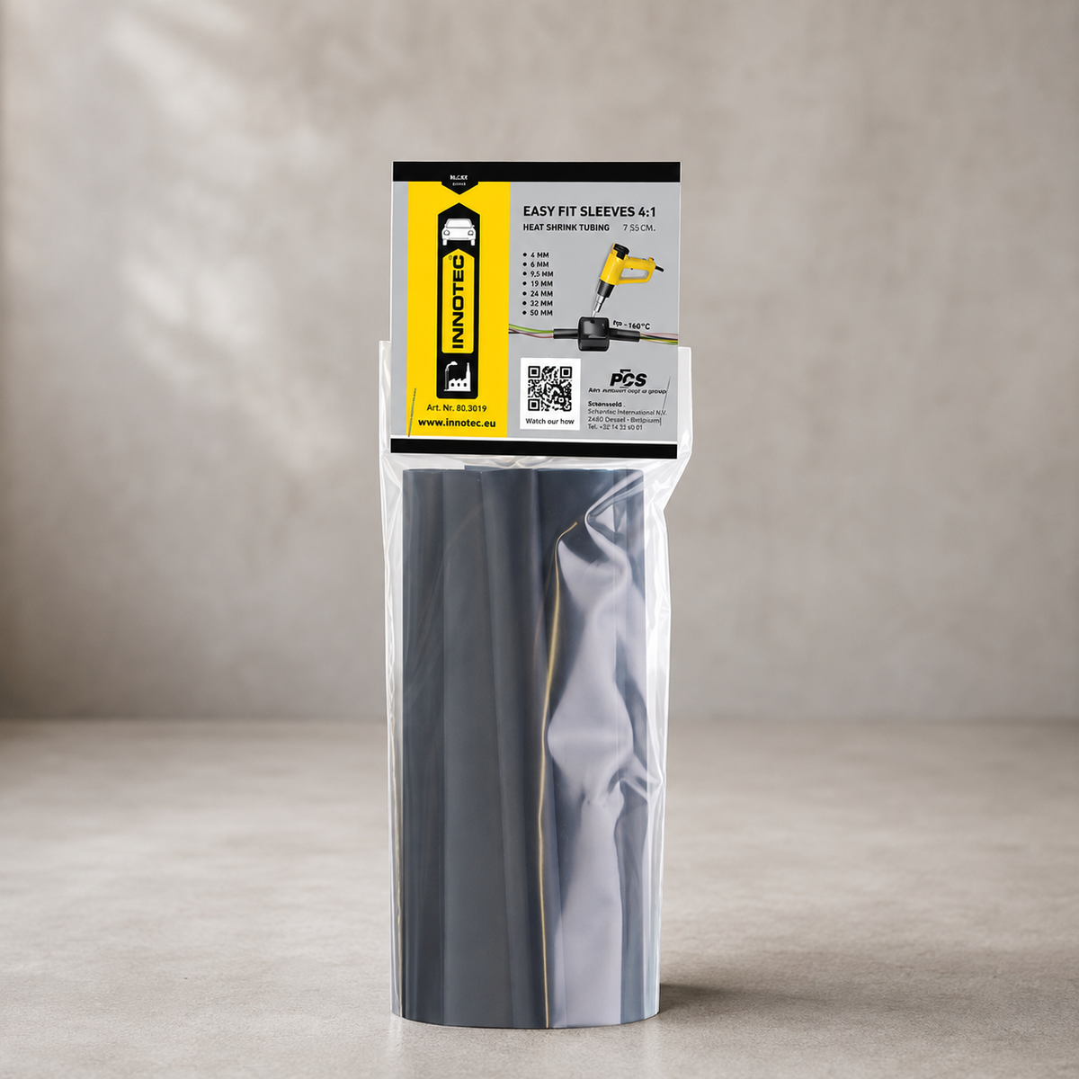 Innotec Easy Fit Sleeves – 5 Stück · Packung, Schwarz, 12:03, , 50 cm lang x 12 mm Ø – Artikelnummer 1738-12