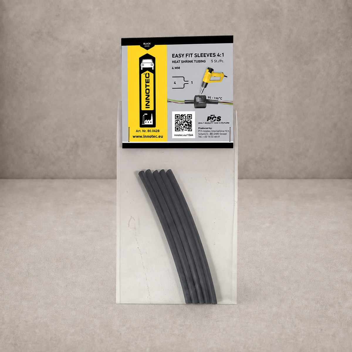 Innotec Easy Fit Sleeves – 5 Stück · Packung, Schwarz, 04:01, , 50 cm lang x 4 mm Ø – Artikelnummer 1738-02