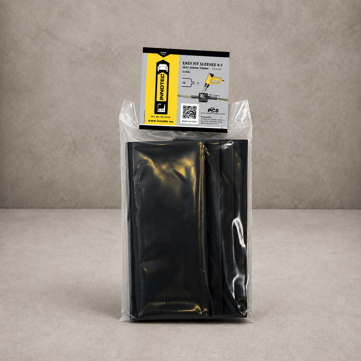 Innotec Easy Fit Sleeves – 5 Stück · Packung, Schwarz, 52:13, , 50 cm lang x 52 mm Ø – Artikelnummer 1738-52
