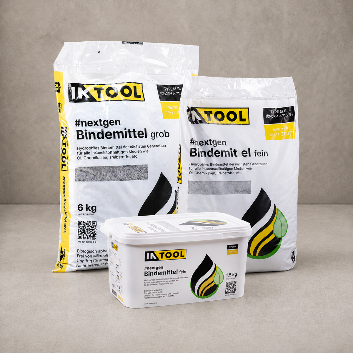 Innotec INTOOL #nextgen Bindemittel – 3 kg · Sack, fein, 15 - 24 Liter – Artikelnummer 199037-2