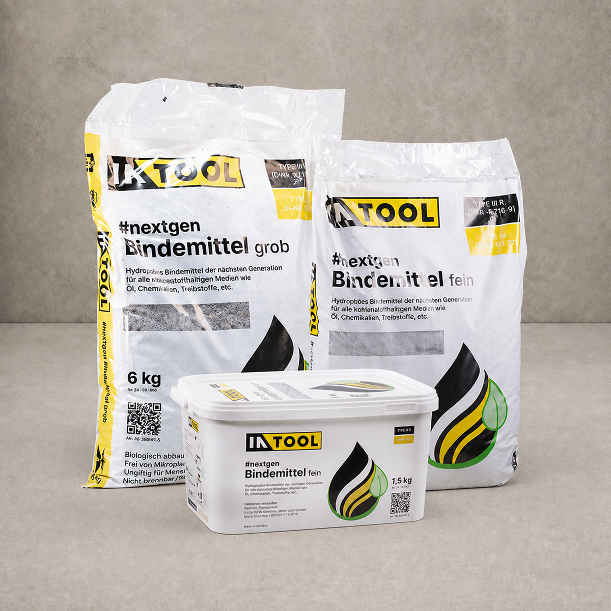 Innotec INTOOL #nextgen Bindemittel – 6 kg · Sack, grob, 24 - 38 Liter – Artikelnummer 199037-3