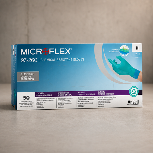 Innotec Microflex Nitril und Neopren – 50 Stück · Packung, Grün, Größe 6,5-7 – Artikelnummer 2010-00