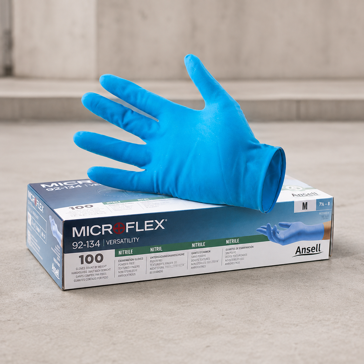 Innotec Microflex Nitril – 100 Stück · Packung, Größe 7,5-8 (M) – Artikelnummer 2112-04